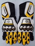 Yamaha Motorcycle Leather Gloves Replica Bikers Motorbike Racing Gloves CE Armour